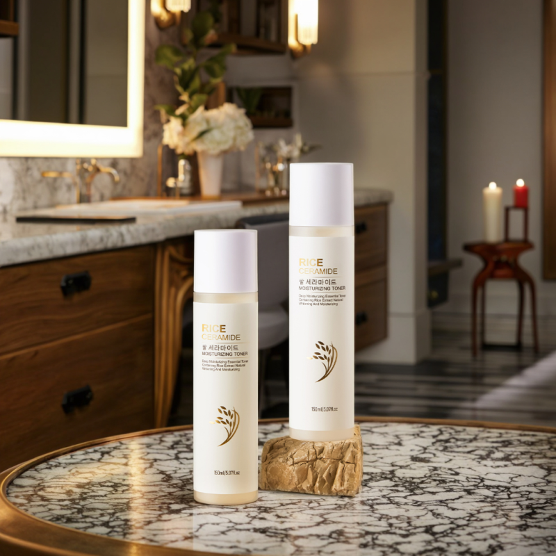 Skin Toner  Exclusive Korean Rice Extract Niacinamide Ceramide Hyaluronic Vegan Hydrating Milky