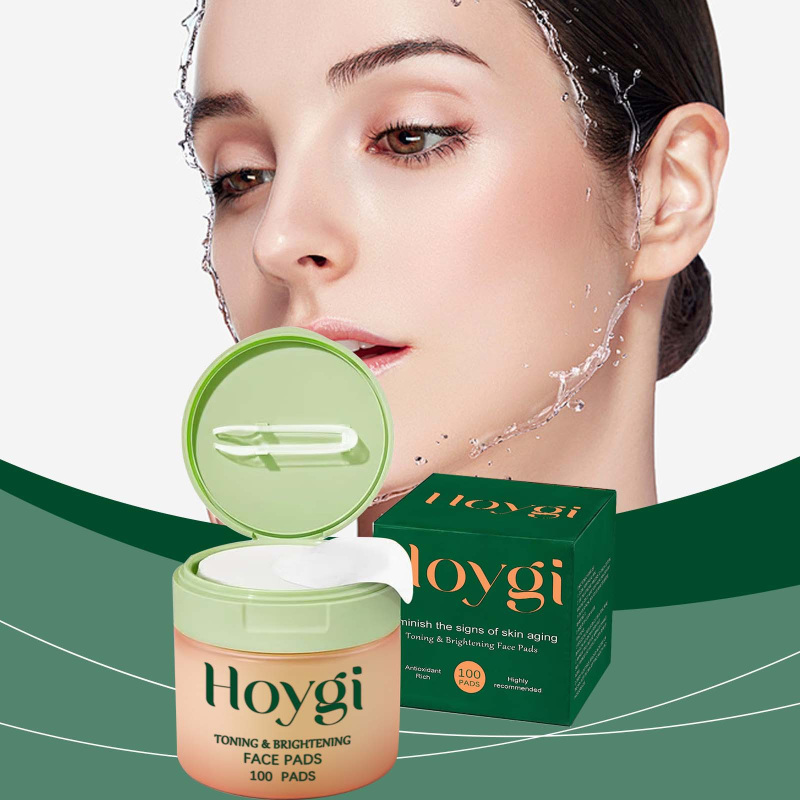 HOYGI Natural Daily Moisturizing Facial Cotton Pads Centella Asiatica Hydrating Nourishing Elasticity Enhancer Deep Daily