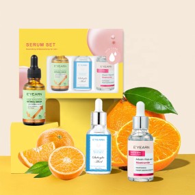 Private Label Anti-Aging Skin Care Serum Set Whitening & Brightening Salicylic Acid Niacinamide Liquid Anti-Wrinkle Renewal
