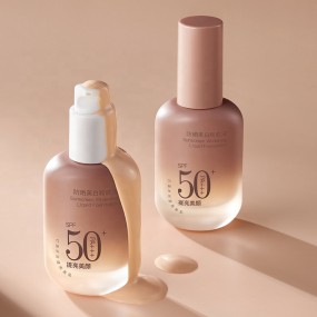 OEM美白防晒粉底液SFP50+ 30g亮白补水防晒长效彩妆底色霜