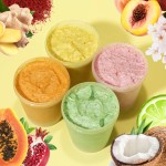 批发乳木果冰淇淋身体磨砂膏-水润去角质滋养皮肤身体护理-天然素食核桃颗粒磨砂膏身体