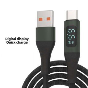 Data Cable Factory - 66W 6A USB Type C Nylon Braided Cable