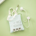 Wired Earphones Factory - 3.5mm Cartoon Storage Bag Earphones