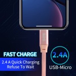 Micro USB Cable Manufacturer - Nylon Braided 2.4A Fast Charging