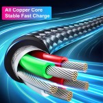 USB Cable Factory - 3 in 1 Nylon Braided Charging Cable