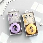 Wired Earphones Manufacturer - 3.5mm Cute Girls Storage Case Earphones