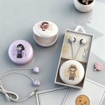 Wired Earphones Manufacturer - 3.5mm Cute Girls Storage Case Earphones