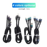 USB Cable Manufacturer - 3 in 1 Multi Charger Cable Nylon