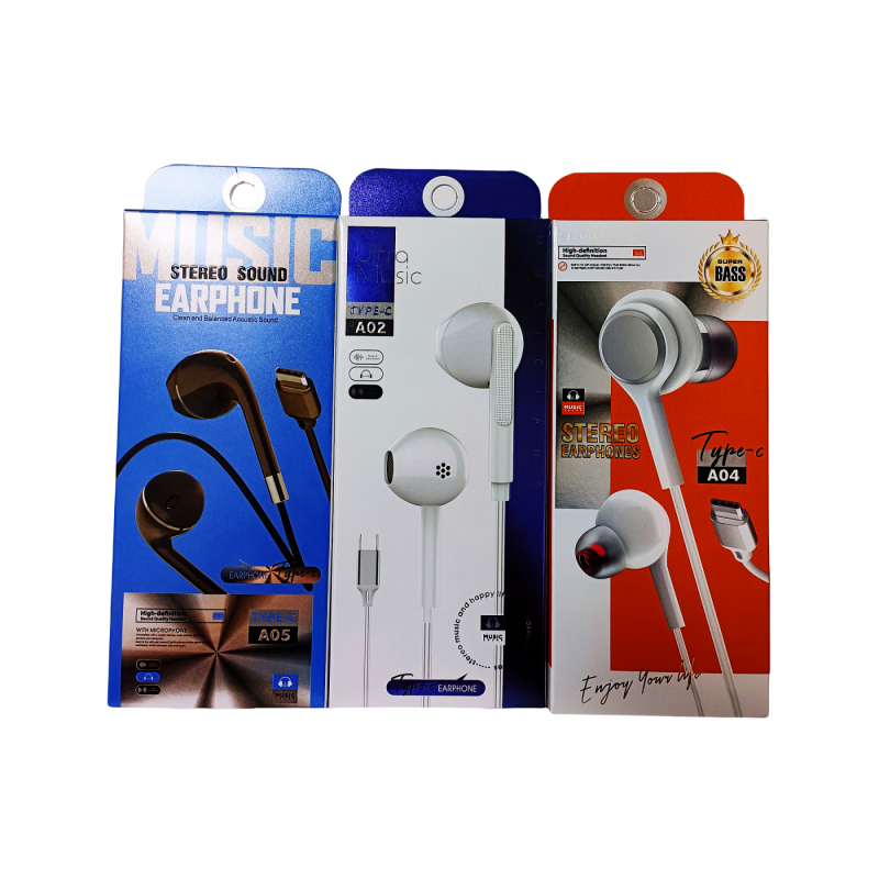 Wired Earphones Manufacturer - Type C Bass Sports Gaming Earphones
