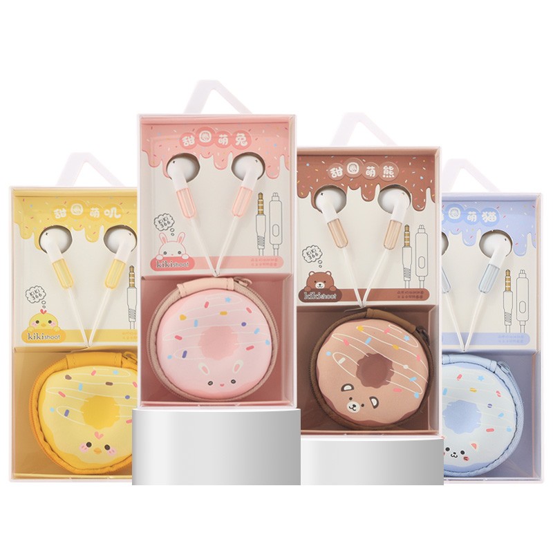 Wired Earphones Factory - Cute Cartoon Organizer Bag Earphones