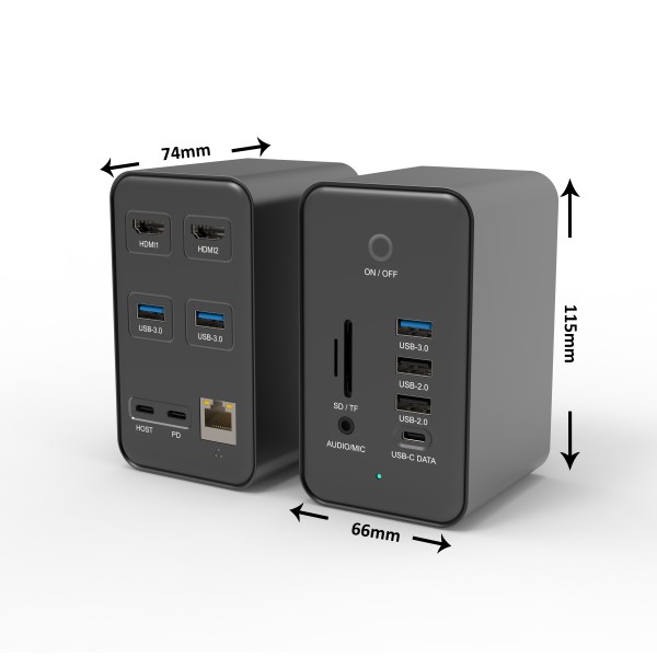 USB Hub Supplier - OEM 14 Port Type C to HDTV 4K