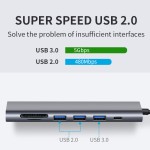 USB Hub Factory - OEM 7 in 1 Docking Station USB C