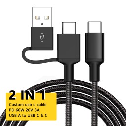 USB Cable Manufacturer - OEM 2 in 1 Travel Portable