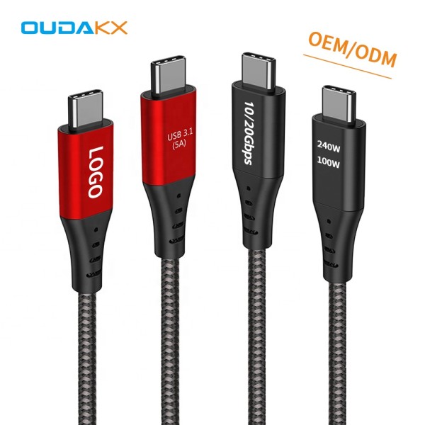 USB Cable Manufacturer - OEM USB 3.1 Cable PD 240W 100W