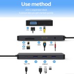 USB Hub Manufacturer - OEM 10 in 1 Docking Station