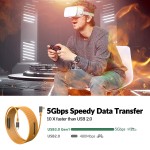 USB Cable Supplier - OEM 10M USB 3.0 90 Degree Micro B