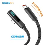 USB Cable Supplier - OEM 90 Degree USB C LED Display