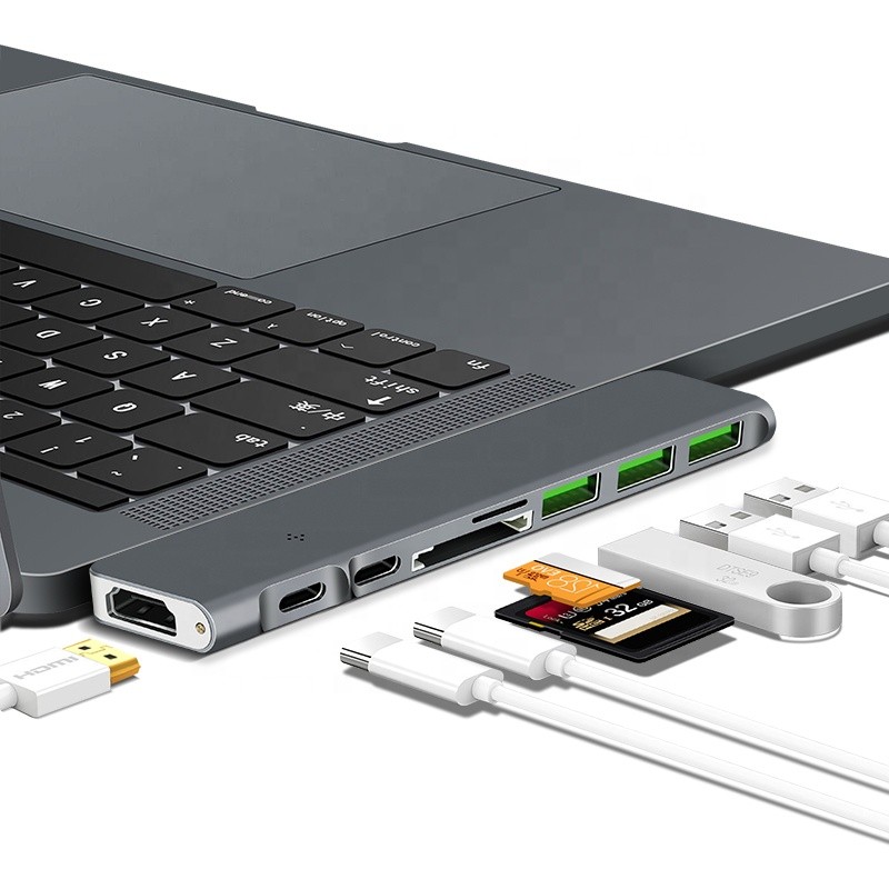 USB Hub Manufacturer - OEM 8 in 1 Multi-functional