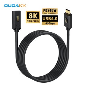 USB Cable Supplier - OEM 240W 5A40V USB4 Male to Female