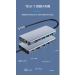 USB Hub Supplier - OEM 12 in 1 Type-C USB HUB