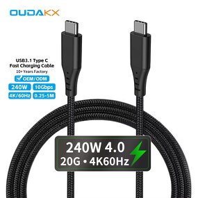 USB Cable Supplier - OEM USB Type C 4.0 20Gbps PD240W