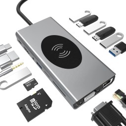 USB Hub Supplier - OEM 15 in 1 USB-C Hub Converter