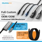 USB Cable Supplier - OEM 4K 8K 60Hz Nylon Braided