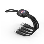 Charging Cable Factory - Luminous Braided 3 in 1 Keychain Cable