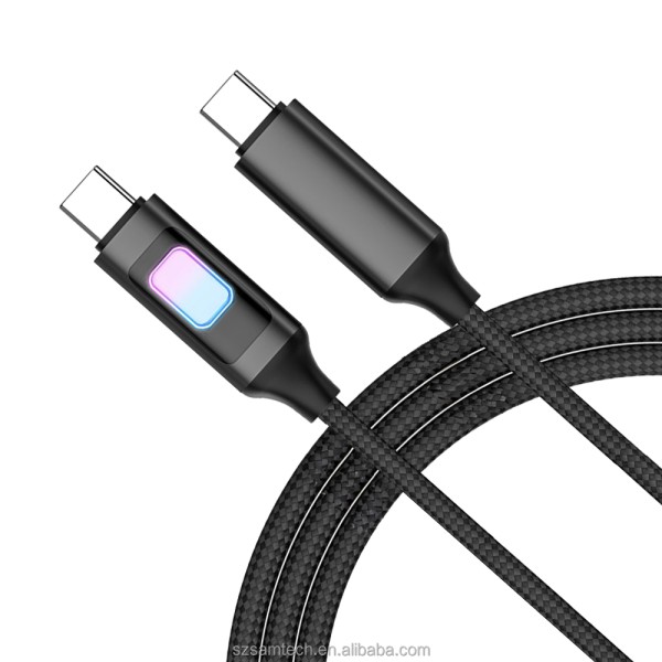 USB Cable Factory - 60W RGB Light Up Fast Charging Cable