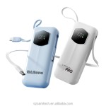 Portable Charger Manufacturer - OEM Logo Built-in Cables Power Bank