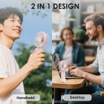 Electric Fan Factory - Battery Powered 3-Speed Rechargeable Fan