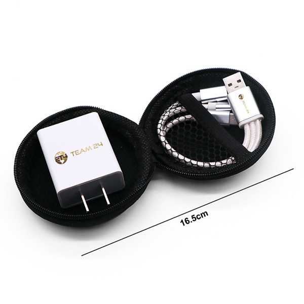Travel Charger Kit Factory - OEM Logo 3 in 1 Cables Charger Set