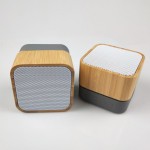 Bluetooth Speaker Factory - Square Bamboo Speaker LED Light