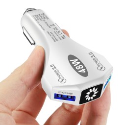Car Charger Factory - 48W QC3.0 Dual Port USB Car Charger