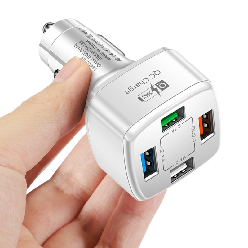 Car Charger Factory - 4 in 1 QC3.0 USB Type C PD Charger