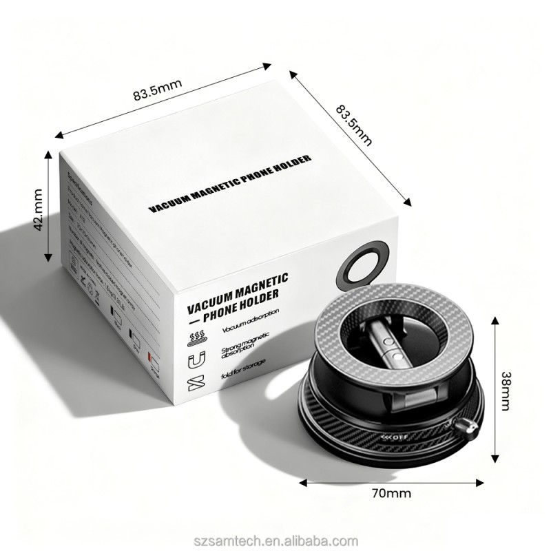 Car Phone Holder Manufacturer - Vacuum Magnetic Dashboard Phone Stand