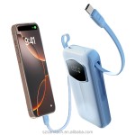 Power Bank Factory - Custom Logo 10000mAh Built-in Cables