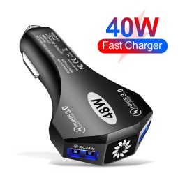 Car Charger Manufacturer - 48W Dual USB Port QC3.0 Car Charger
