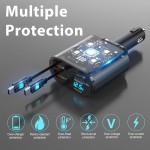 Car Charger Factory - 86W 4 in 1 Fast Retractable Charger