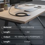 Charging Cable Manufacturer - 100W USB C Fast Charging LED Display