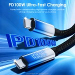USB C Cable Factory - 100W 5A Fast Charging LED Display Cable