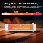 Ceramic Heater Factory - 500W Portable Desk Heater Tip-Over Protection