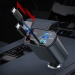 Car Charger Factory - 86W 4 in 1 Fast Retractable Charger