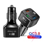 Car Charger Factory - 4 in 1 QC3.0 USB Type C PD Charger