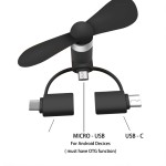 Mini Fan Factory - 2 in 1 Portable I Phone Mini Fan