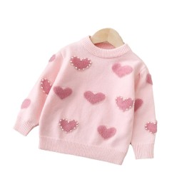 Kids Knitted Dress Supplier - Puff Sleeve Round Neck