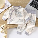 Baby Tracksuit Manufacturer - Letter Sweatshirts Set