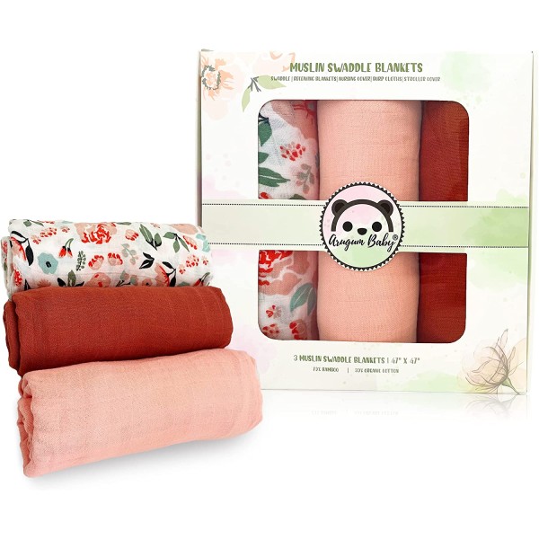 Bamboo Muslin Blanket Factory - 3pc Gift Box Set