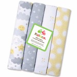Baby Swaddle Blanket Factory - 4pcs Flannel Set