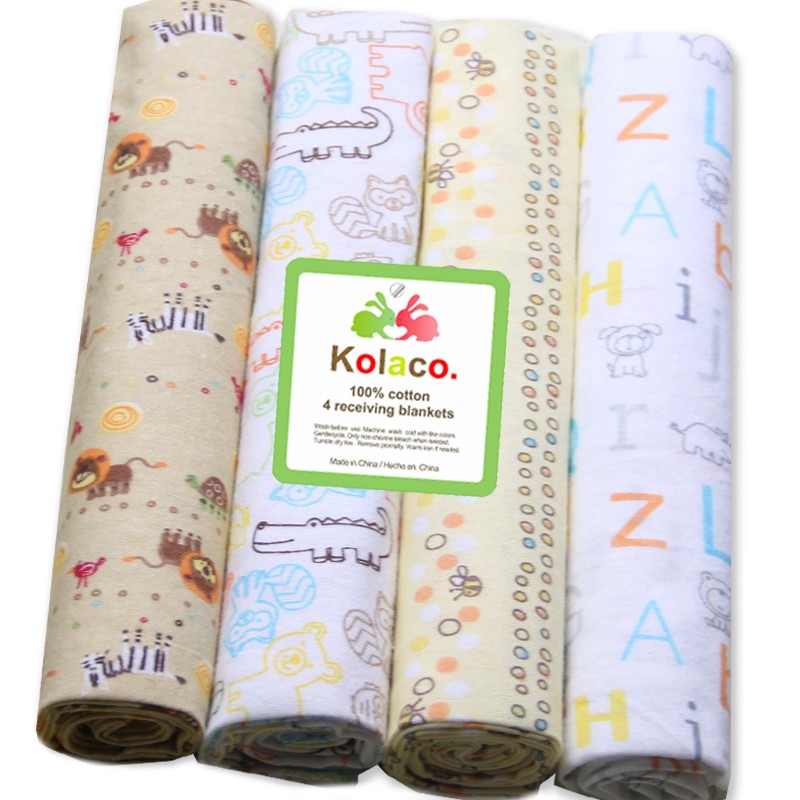 Baby Receiving Blanket Manufacturer - Wholesale 4pcs Pack
